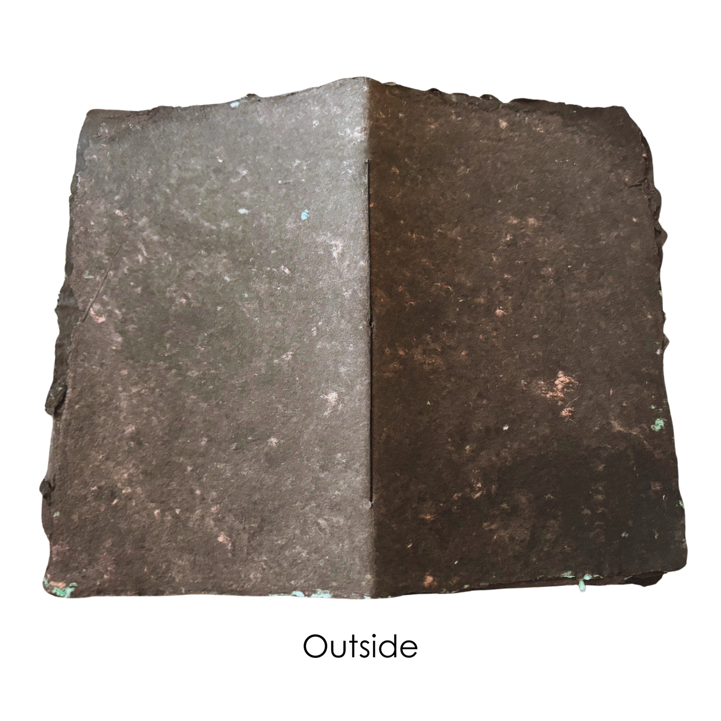 Handmade Paper Black and Bronze Booklet