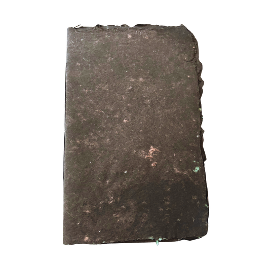 Handmade Paper Black and Bronze Booklet